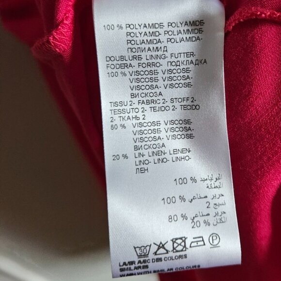 KOOKAI ruched hot pink mesh t-shirt dress - Picture 7 of 8